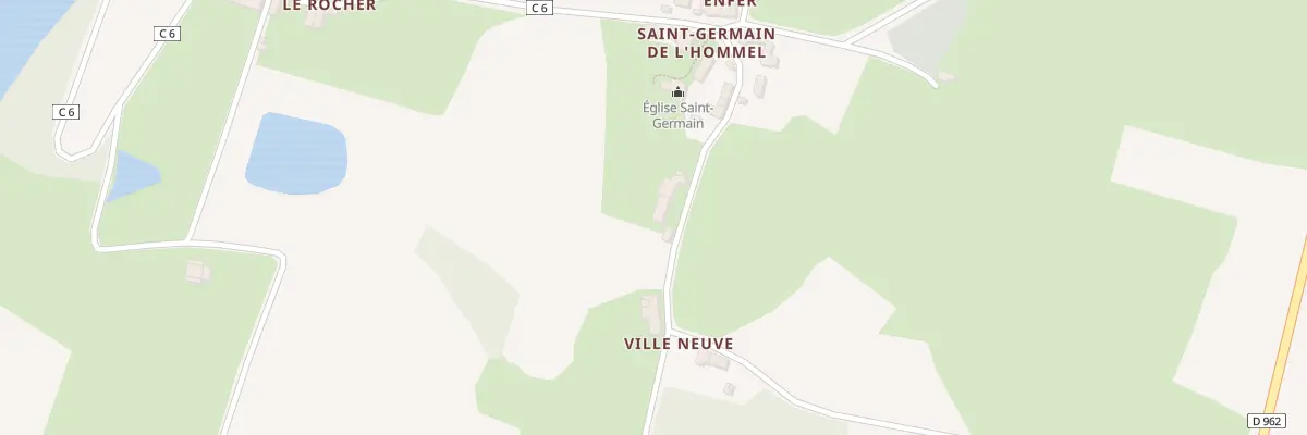 Plan du 1 Saint Germain de l’Hommel à Fromentières