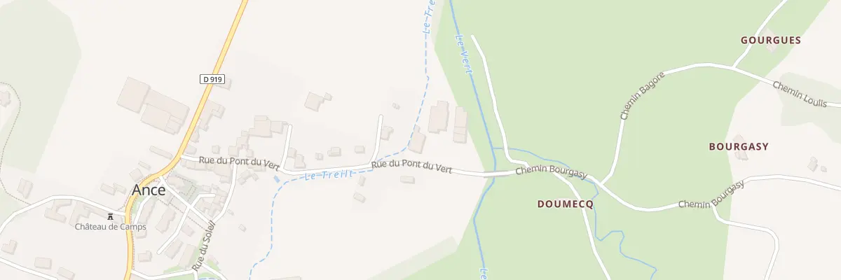 Plan du 15 Rue du Pont du Vert - Ance à Ance Féas