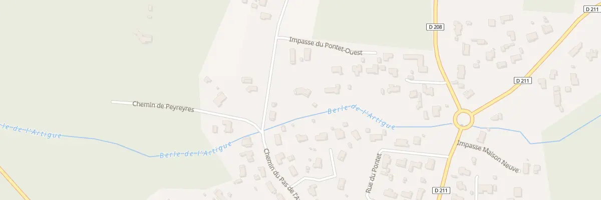 Plan du 74 Imp du Pontet-ouest au Pian-Médoc