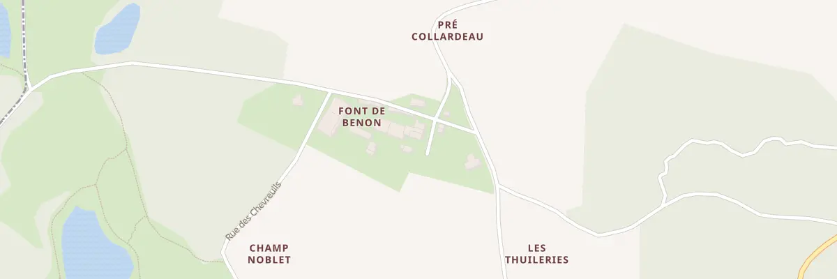 Plan du 4 Imp du Font de Benon aux Nouillers