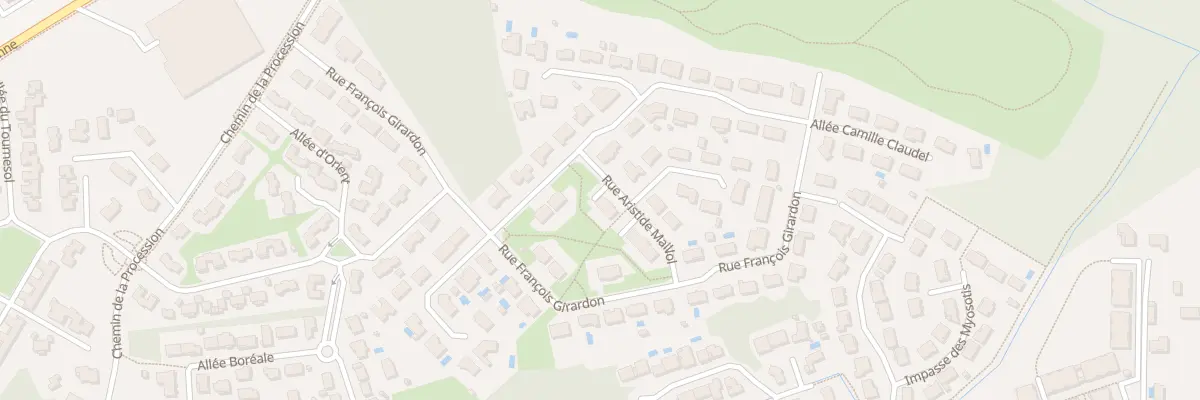 Plan du 6 Rue Aristide Maillol à Mérignac