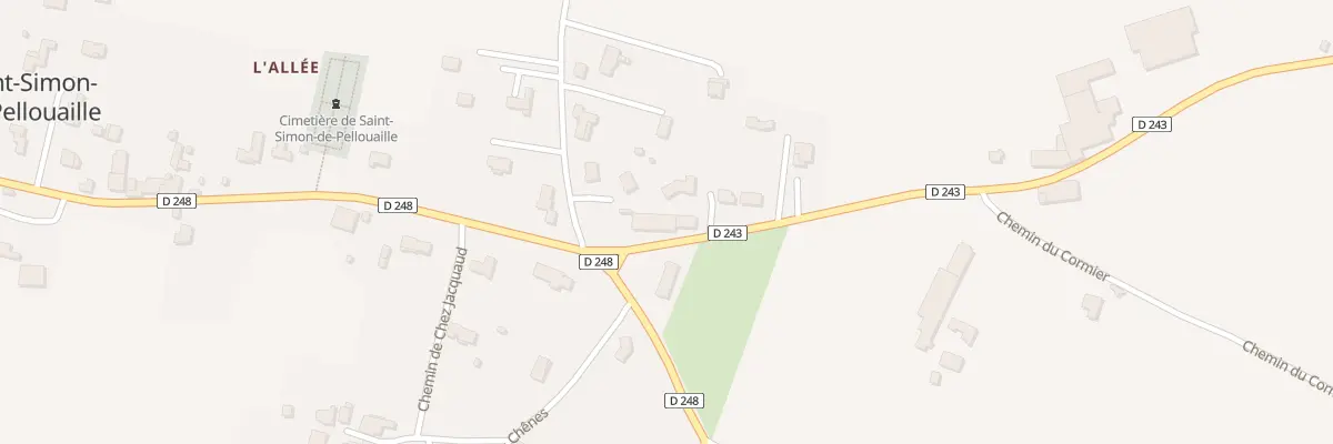 Plan du 43 Rte de Saint-simon à Saint-Simon-de-Pellouaille