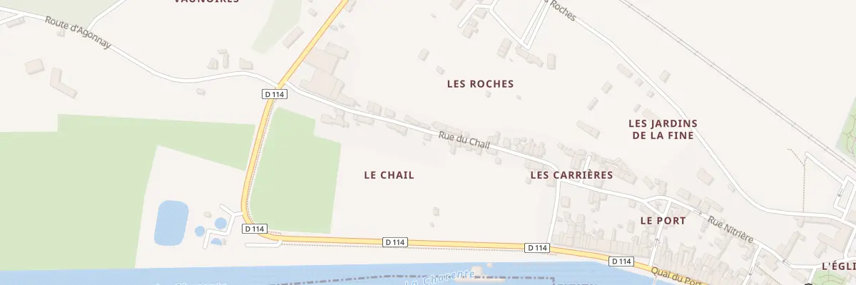 Plan du 11 Rue du Chail à Saint-Savinien