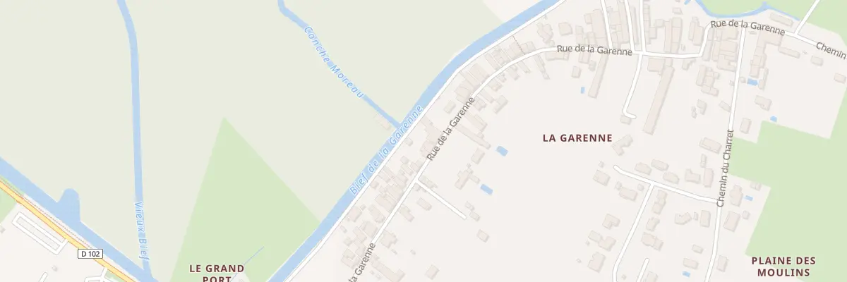 Plan du 57 Rue de la Garenne à Arçais
