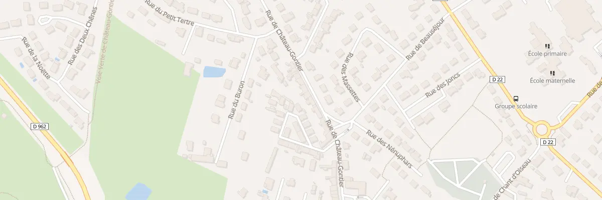 Plan du 28 Rue de Chateau Gontier Aze à Château-Gontier-sur-Mayenne