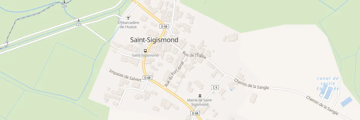 Plan du 1 Rue du port aimé à Saint-Sigismond