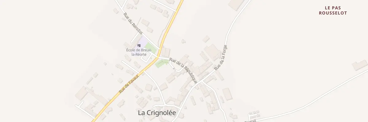 Plan du 77 Rue de la République à Breuil-la-Réorte