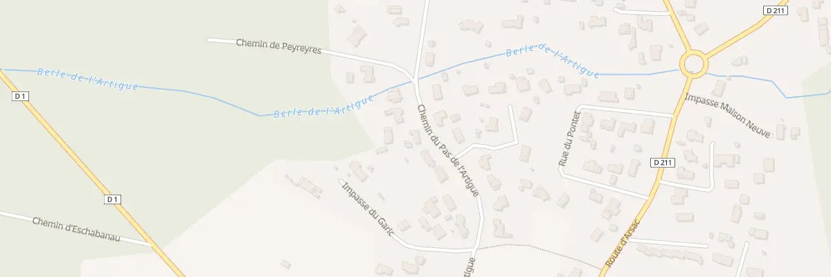 Plan du 375 Che du Pas de Lartigue au Pian-Médoc