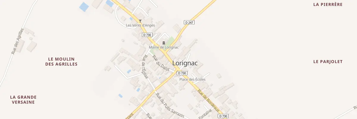 Plan du 3 Rue de Bordeaux à Lorignac