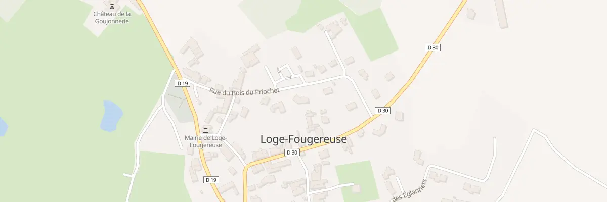 Plan du 22 Rue du bois du priochet à Loge-Fougereuse