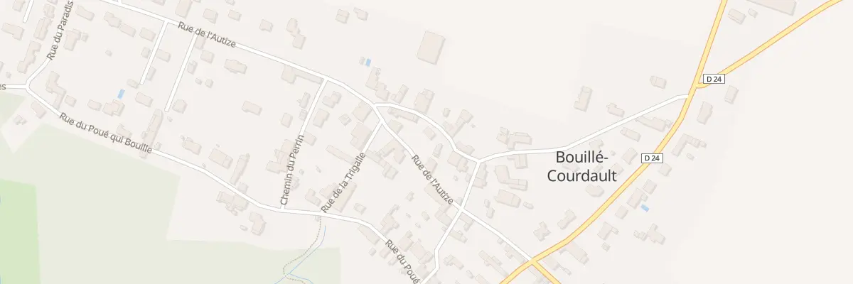 Plan du 16 Rue du plessis à Bouillé-Courdault