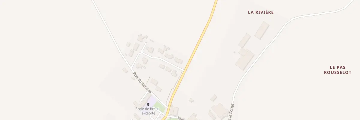 Plan du 20 Rue du Champ du Ruisseau à Breuil-la-Réorte