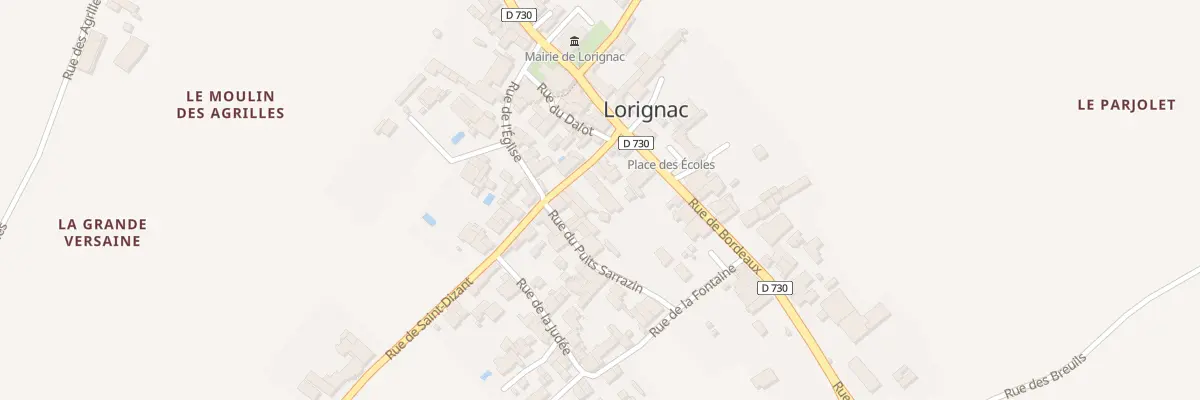 Plan du 9 Rue de Saint Dizant à Lorignac