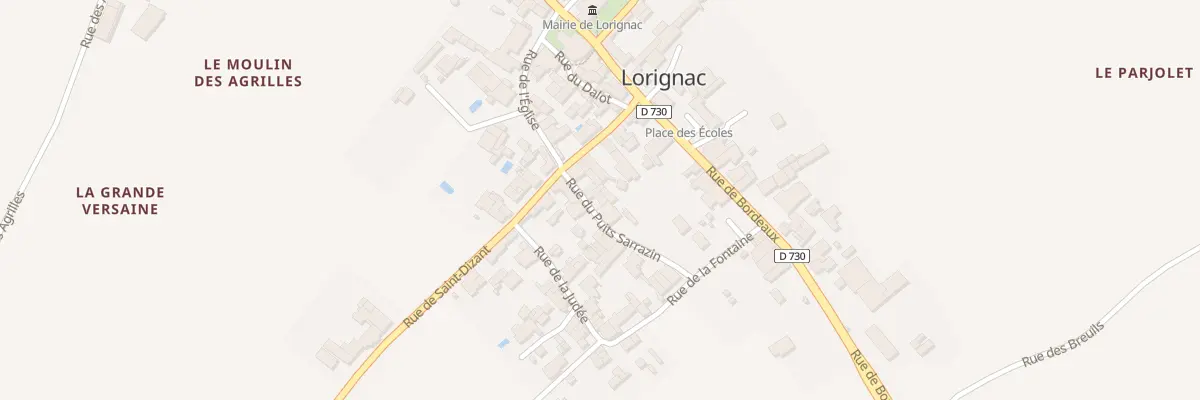 Plan du 3 Rue du Puits Sarrazin à Lorignac