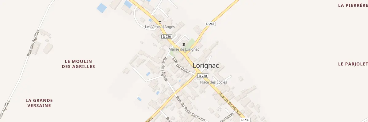 Plan du 2 Rue de Bordeaux à Lorignac
