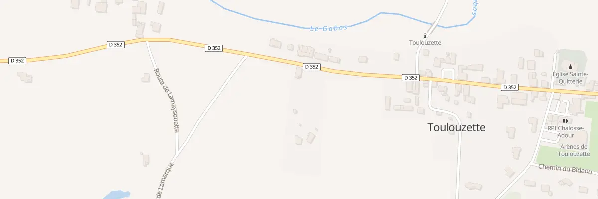 Plan du 439 Rte des Pêcheurs à Toulouzette