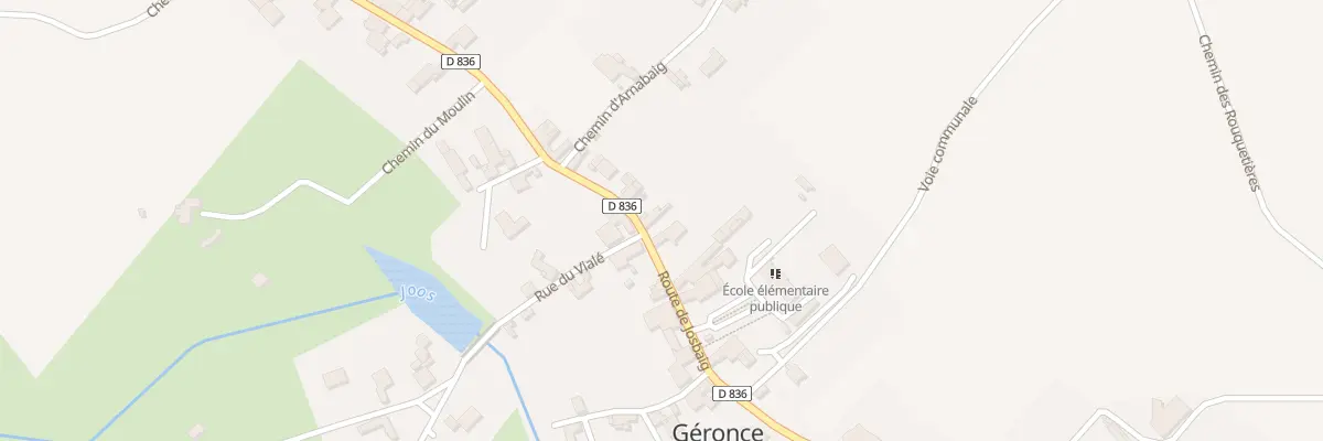 Plan du 38 Rte de Josbaig à Géronce