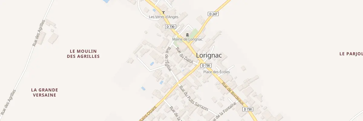 Plan du 4 Rue du Dalot à Lorignac