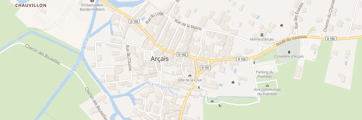 Plan du 4 Ven de la Cour à Arçais
