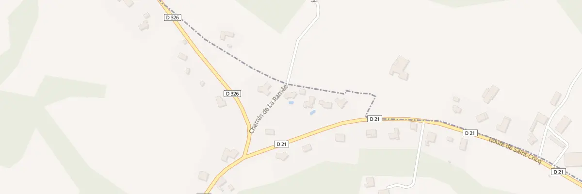 Plan de Rte de Gaujacq à Brassempouy
