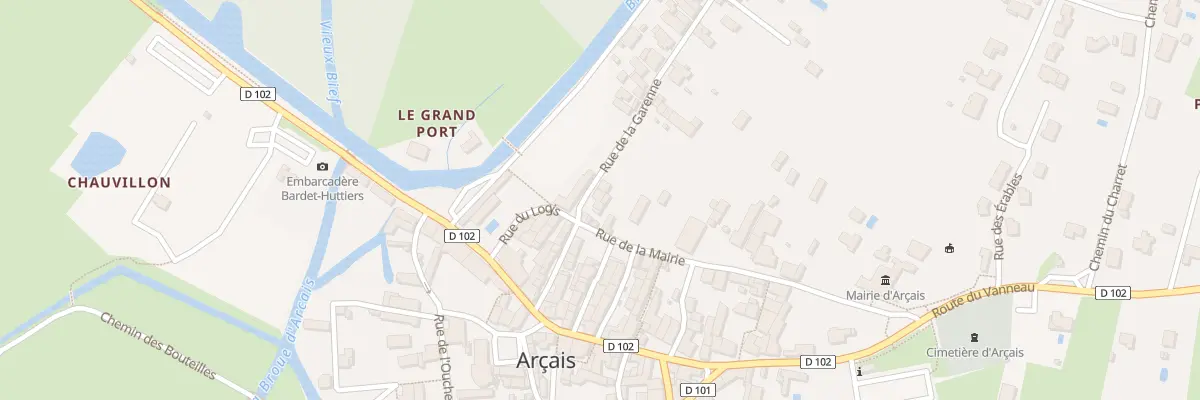 Plan du 18 Rue de la Garenne à Arçais