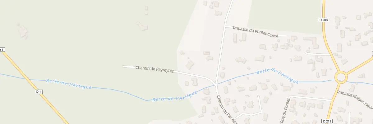 Plan du 68 Che de Peyreyres au Pian-Médoc