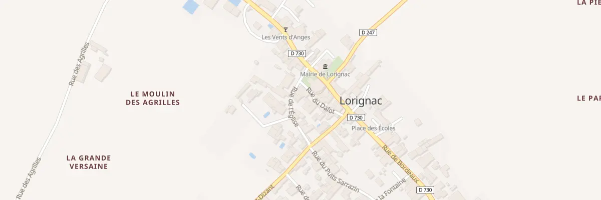 Plan du 5 Rue de l’Eglise à Lorignac