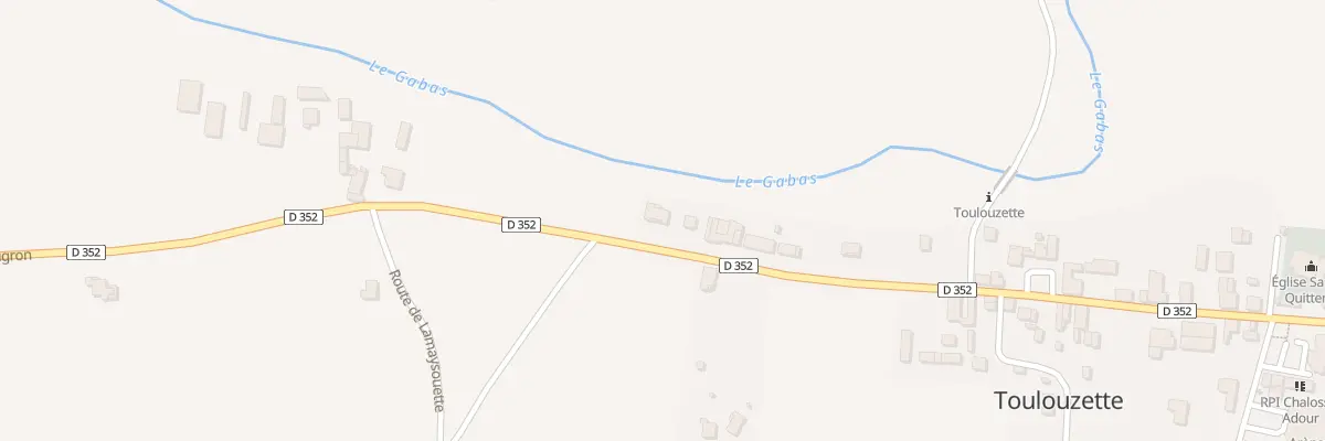 Plan du 500 Rte des Pêcheurs à Toulouzette