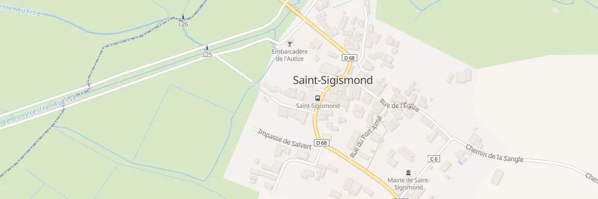 Plan du 6 Pl de l’Église à Saint-Sigismond