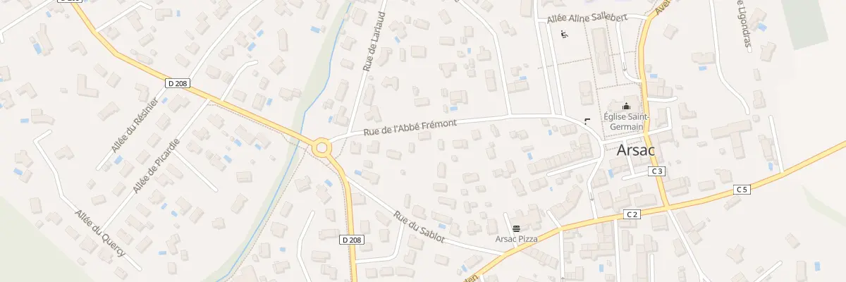 Plan du 9 Rue de l’Abbé Frémont à Arsac