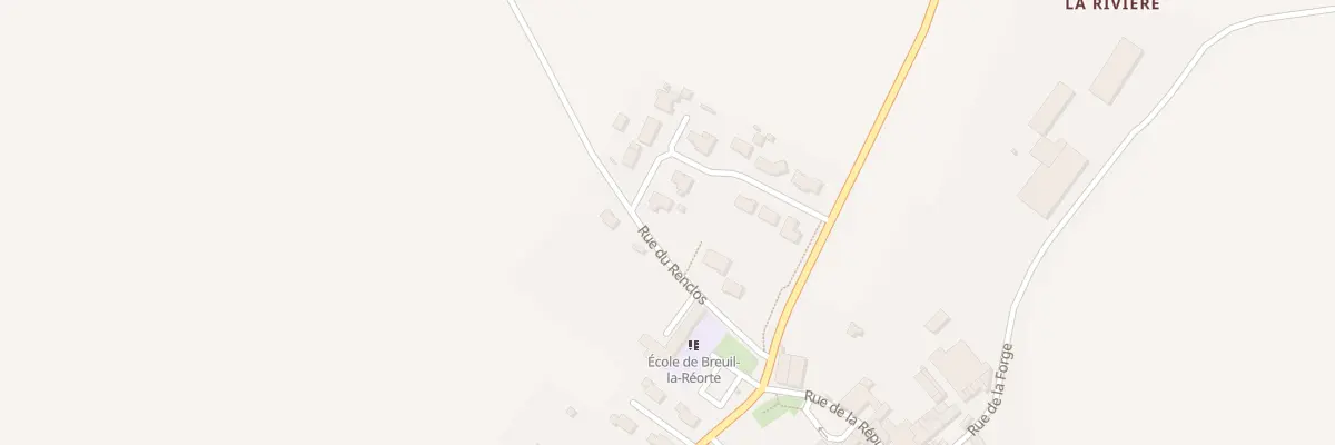 Plan du 165 Rue du Champ du Ruisseau à Breuil-la-Réorte