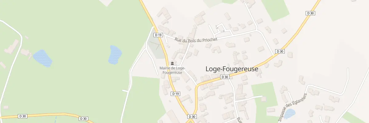 Plan du 12 Rue de la cure à Loge-Fougereuse