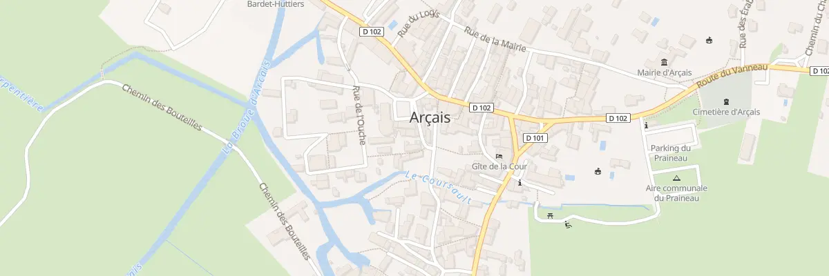 Plan du 4 Rue des Bateliers à Arçais