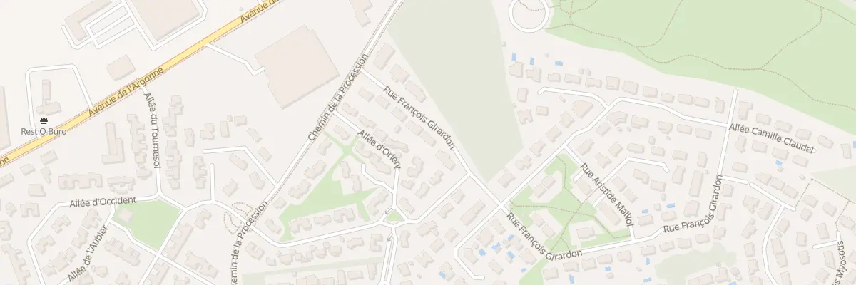 Plan du 9 Rue François Girardon à Mérignac