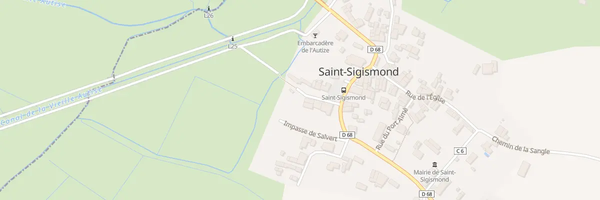 Plan du 2 Salvert à Saint-Sigismond