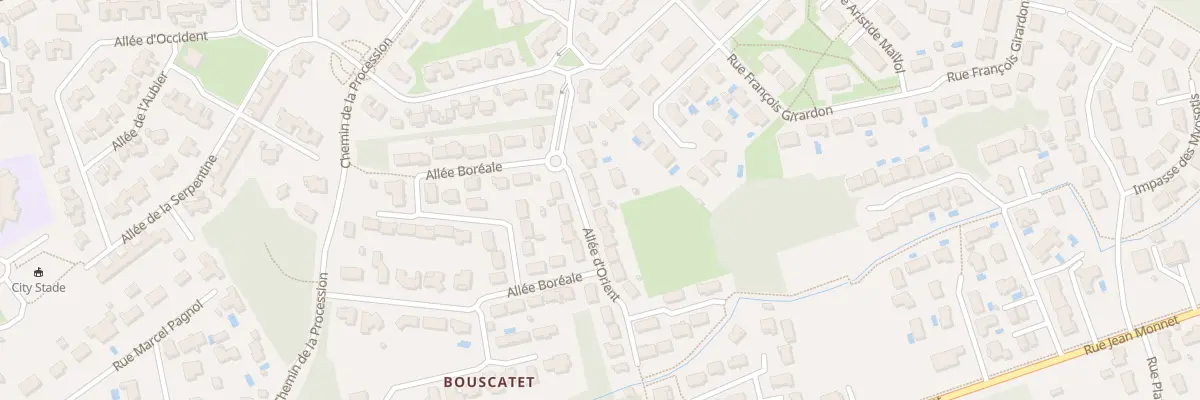 Plan du 36 All d’Orient à Mérignac