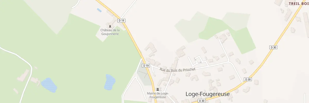 Plan du 28 Rue de la goujeonnerie à Loge-Fougereuse