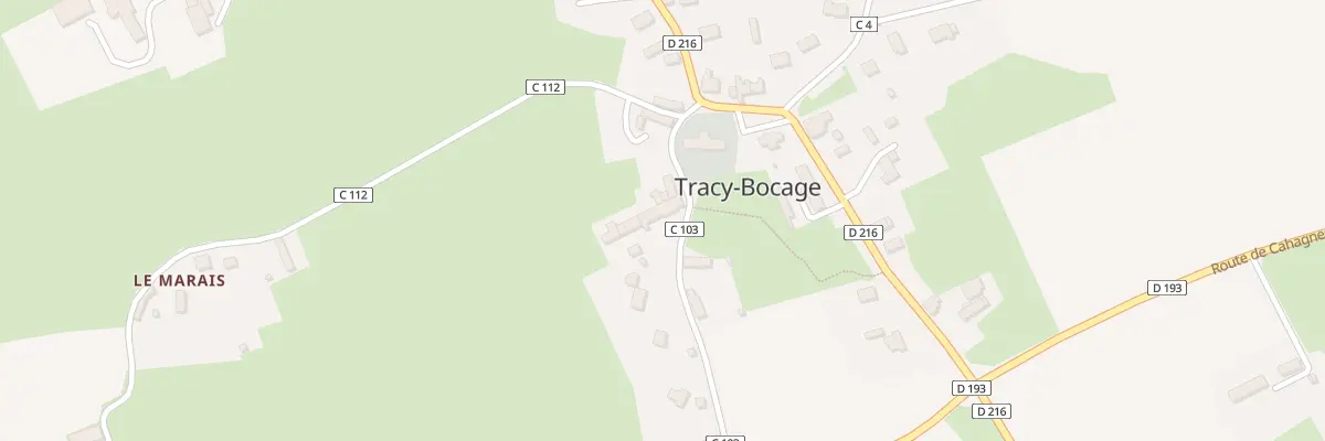 Plan du 4 Rte de la Belle Croix à Tracy-Bocage