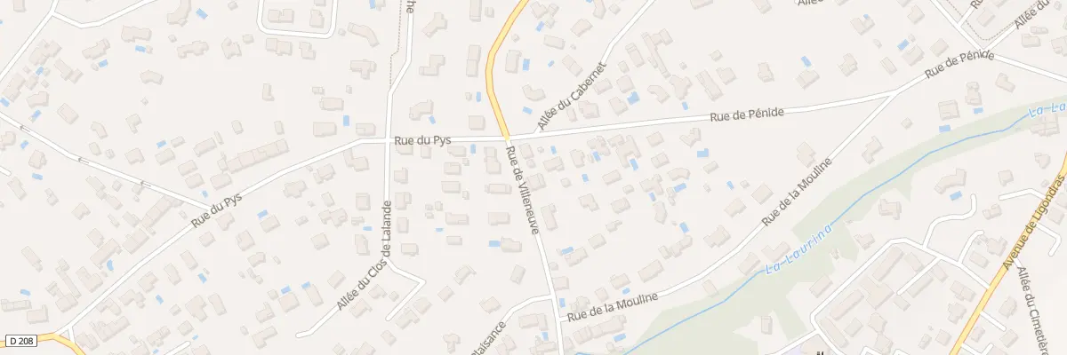 Plan du 29 Rue de Villeneuve à Arsac