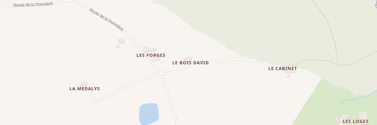 Plan du 1 Le Bois David à Contest