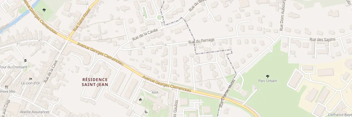 Plan du 8 Rue du Mont Phaunus à Bayeux