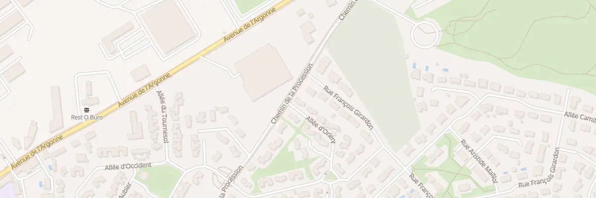 Plan du 2 All d’Orient à Mérignac