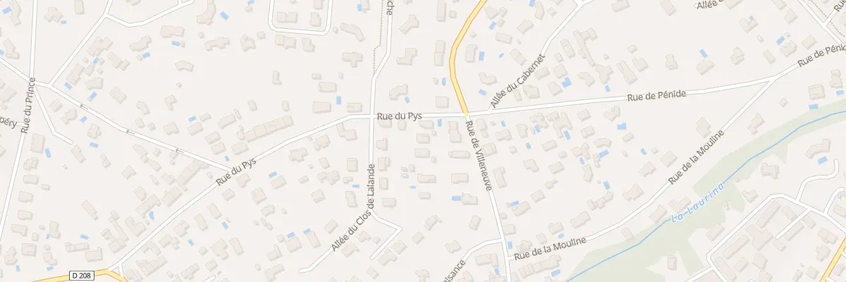 Plan du 30 Rue de Villeneuve à Arsac