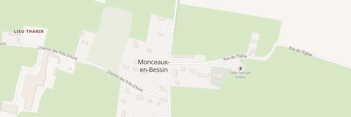 Plan du 1 Rue de l’Église à Monceaux-en-Bessin