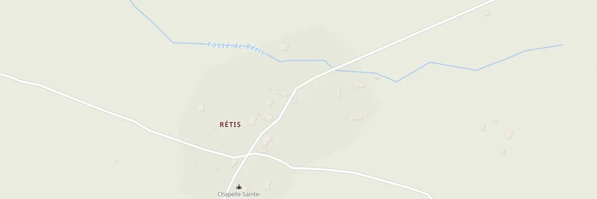 Plan du 8 Retis à Hostens