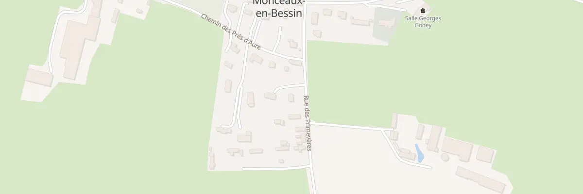 Plan du 1888 Rue des Primevères à Monceaux-en-Bessin
