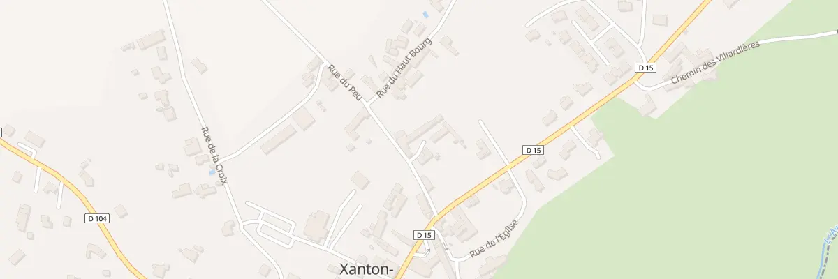 Plan du 14 Rue du peu à Xanton-Chassenon