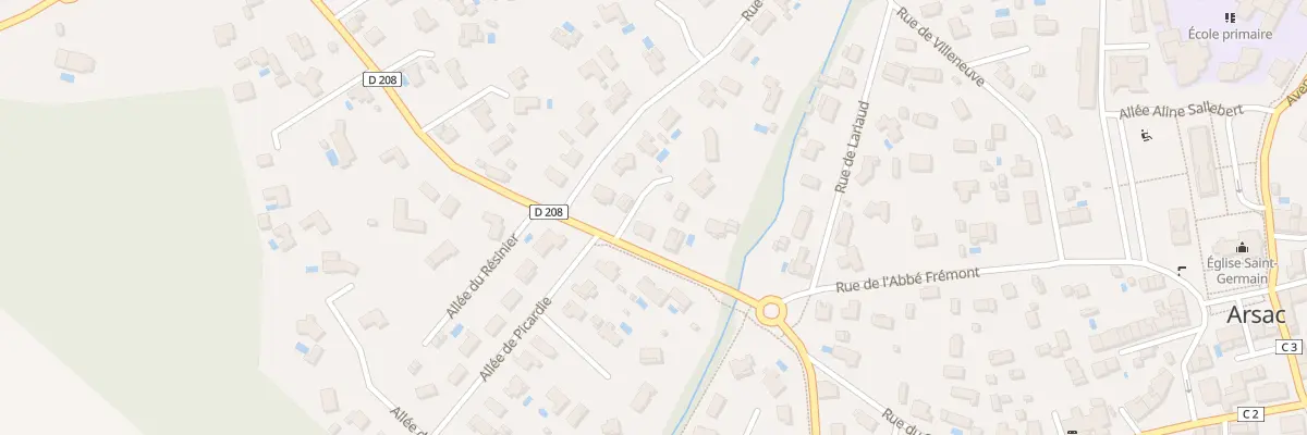 Plan du 352 Av du Lac à Arsac