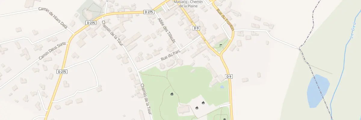 Plan du 9351 Rue du Parc à Maslacq
