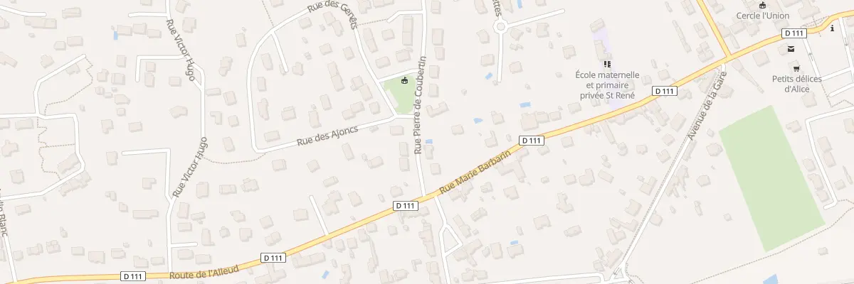 Plan du 3 Rue Pierre de Courbertin à La Possonnière